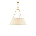 Currey & Company 9000-0793 Lytham Pendant in Antique Gold Leaf/White 6