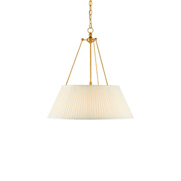 Currey & Company 9000-0793 Lytham Pendant in Antique Gold Leaf/White 1