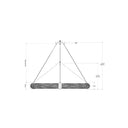 Currey & Company 9000-08 Portmeirion 8 Light Chandelier in Satin Black/Abaca Rope 14