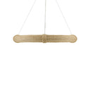 Currey & Company 9000-08 Portmeirion 8 Light Chandelier in Satin Black/Abaca Rope 3