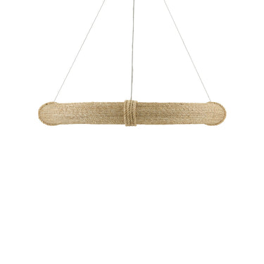 Currey & Company 9000-08 Portmeirion 8 Light Chandelier in Satin Black/Abaca Rope 3