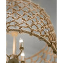 Currey & Company 9000-0803 Chesapeake Drum Chandelier in Beige/Smokewood/Natural Rope 5