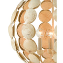 Currey & Company 9000-0806 Tartufo Coco Shell Chandelier in Coco Cream 2