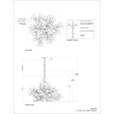 Currey & Company 9000-0817 Lunaria 6 Light Chandelier in Contemporary Silver Leaf 10