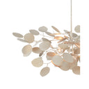 Currey & Company 9000-0818 Lunaria Small 4 Light Chandelier in Contemporary Silver Leaf 2
