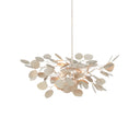 Currey & Company 9000-0818 Lunaria Small 4 Light Chandelier in Contemporary Silver Leaf 3