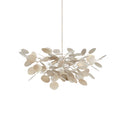 Currey & Company 9000-0818 Lunaria Small 4 Light Chandelier in Contemporary Silver Leaf 5