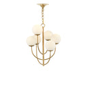 Currey & Company 9000-0819 Sunnylands Chandelier in Brass 4