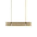 Currey & Company 9000-0820 Tenby Oval 4 Light Chandelier in Contemporary Gold Leaf/Abaca Rope 4