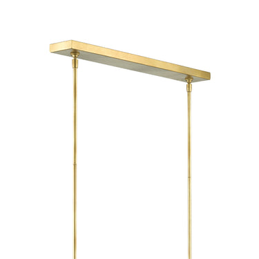 Currey & Company 9000-0820 Tenby Oval 4 Light Chandelier in Contemporary Gold Leaf/Abaca Rope 7