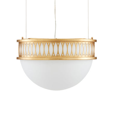 Currey & Company 9000-0834 Lola 1 Light Pendant in Contemporary Gold Leaf/Painted Contemporary Gold 4