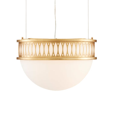 Currey & Company 9000-0834 Lola 1 Light Pendant in Contemporary Gold Leaf/Painted Contemporary Gold 1