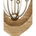 Currey & Company 9000-0836 Menorca Large 8 Light Chandelier in Contemporary Silver Leaf/Smokewood/Natural Rope 3