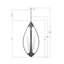 Currey & Company 9000-0836 Menorca Large 8 Light Chandelier in Contemporary Silver Leaf/Smokewood/Natural Rope 7