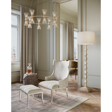 Currey & Company 9000-0842 Novatude 16 Light Chandelier in Contemporary Gold Leaf/Contemporary Silver Leaf 5
