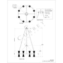 Currey & Company 9000-0842 Novatude 16 Light Chandelier in Contemporary Gold Leaf/Contemporary Silver Leaf 7