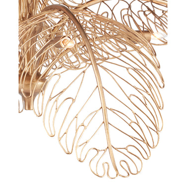Currey & Company 9000-0847 Taormina 8 Light Chandelier in Brass 2