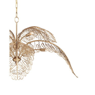 Currey & Company 9000-0847 Taormina 8 Light Chandelier in Brass 4