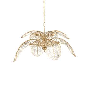 Currey & Company 9000-0847 Taormina 8 Light Chandelier in Brass 1