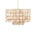 Currey & Company 9000-0849 Buko 6 Light Chandelier in Coco Cream 1