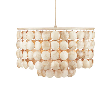 Currey & Company 9000-0849 Buko 6 Light Chandelier in Coco Cream 1