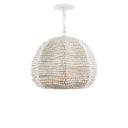 Currey & Company 9000-0864 Octavia 1 Light Pendant in Whitewash 5