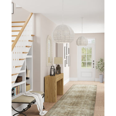 Currey & Company 9000-0864 Octavia 1 Light Pendant in Whitewash 9