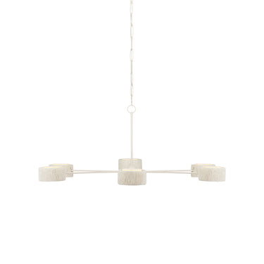 Currey & Company 9000-0865 Monreale 6 Light Chandelier in White 3