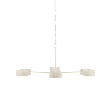 Currey & Company 9000-0865 Monreale 6 Light Chandelier in White 4