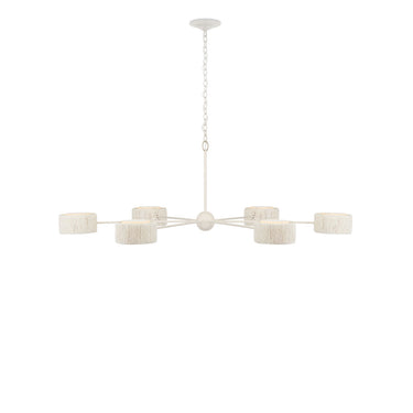 Currey & Company 9000-0865 Monreale 6 Light Chandelier in White 7
