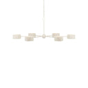 Currey & Company 9000-0865 Monreale 6 Light Chandelier in White 1