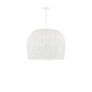Currey & Company 9000-0869 Piero Large 3 Light Chandelier in White 4