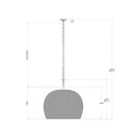 Currey & Company 9000-0869 Piero Large 3 Light Chandelier in White 9