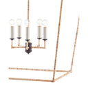 Currey & Company 9000-0871 Denison Rattan Grande 5 Light Lantern in Mole Black/Natural Rattan 2