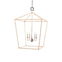 Currey & Company 9000-0871 Denison Rattan Grande 5 Light Lantern in Mole Black/Natural Rattan 3