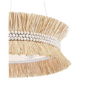 Currey & Company 9000-0875 Seychelles 6 Light Chandelier in Sugar White/Natural Raffia 2