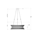 Currey & Company 9000-0875 Seychelles 6 Light Chandelier in Sugar White/Natural Raffia 7