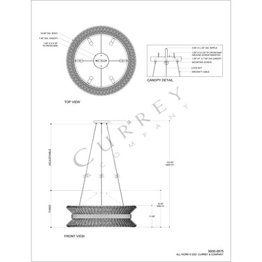 Currey & Company 9000-0875 Seychelles 6 Light Chandelier in Sugar White/Natural Raffia 8