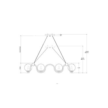 Currey & Company 9000-0878 Equilibrium 8 Light Chandelier in Antique Brass/White 5