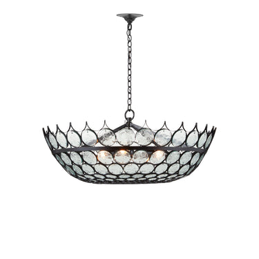 Currey & Company 9000-0879 Augustus 3 Light Chandelier in Bronze 6