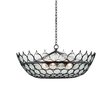 Currey & Company 9000-0879 Augustus 3 Light Chandelier in Bronze 1