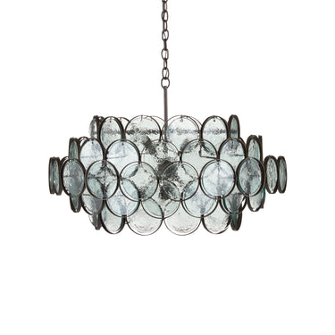 Currey & Company 9000-0880 Galahad Small 8 Light Chandelier in Bronze 4