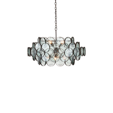 Currey & Company 9000-0880 Galahad Small 8 Light Chandelier in Bronze 1