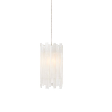 Currey & Company 9000-0881 Escenia 1-Light Multi-Drop Pendant in Natural/Painted Silver 1
