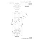Currey & Company 9000-0884 Escenia Round 15-Light Multi-Drop Pendant in Natural/Painted Silver 7