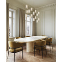 Currey & Company 9000-0887 Escenia 36-Light Multi-Drop Pendant in Natural/Painted Silver 5