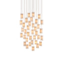 Currey & Company 9000-0887 Escenia 36-Light Multi-Drop Pendant in Natural/Painted Silver 1