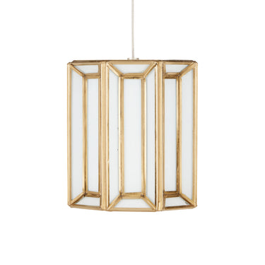 Currey & Company 9000-0888 Daze 1-Light Multi-Drop Pendant in Antique Brass/White/Painted Silver 2