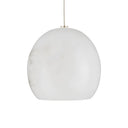 Currey & Company 9000-0895 Lazio 1-Light Multi-Drop Pendant in Natural/Painted Silver 2