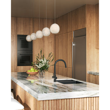Currey & Company 9000-0895 Lazio 1-Light Multi-Drop Pendant in Natural/Painted Silver 5